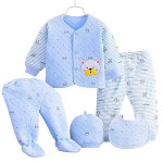 New Born Baby Winter Wear Keep Warm Baby Clothes 5Pcs Sets Cotton Baby Boys